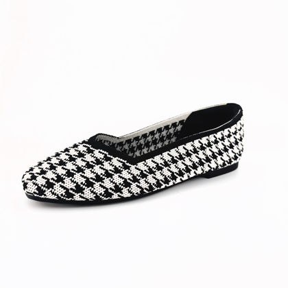 圖片 針織平底瑪莉珍鞋 (Knitted flat Mary Jane shoes)