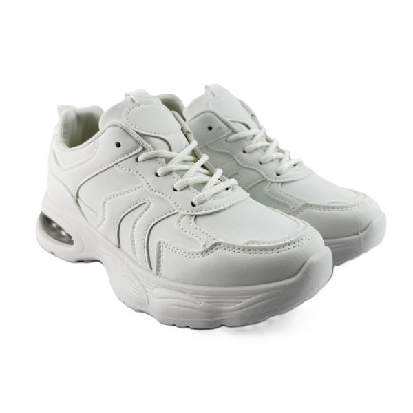 圖片 FOOTSPOT-白色運動鞋 (  White Slip-On Sneakers) 