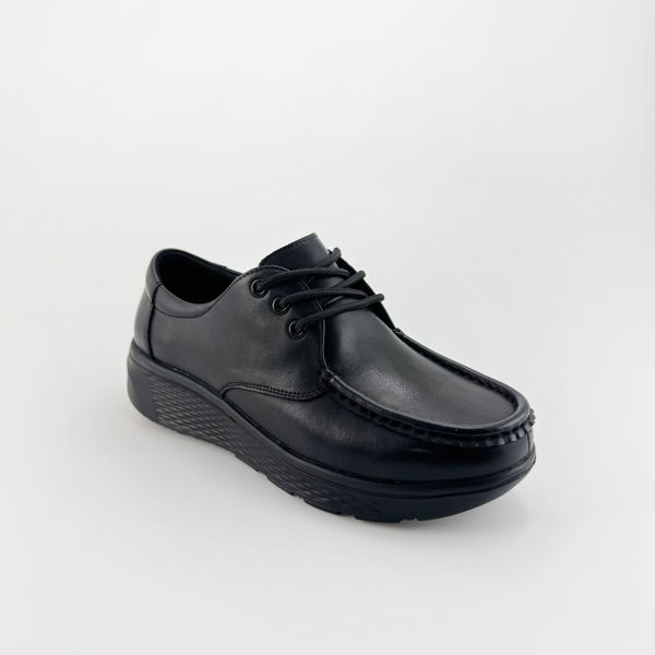 圖片 FOOTSPOT-黑色真皮上班鞋 (Black Genuine Leather  Shoes) 