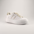 圖片 FOOTSPOT 4cm 厚底白色波鞋 (FOOTSPOT 4cm White Platform Sneakers)
