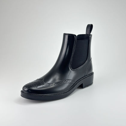 圖片 FOOTSPOT-女裝英倫復古雕花雨靴 (FOOTSPOT-Women's British Retro Brogue Rain Boot)